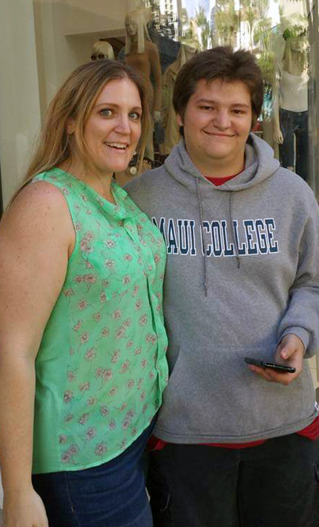 Amanda Gannon and her son Andrew