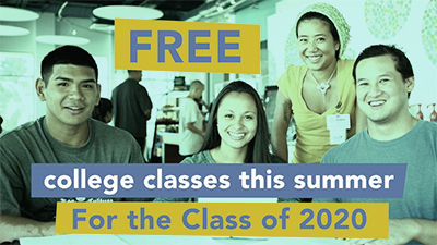 Free summer classes for the class of 2020
