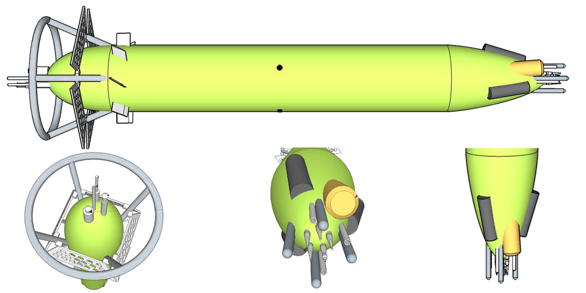Concept drawing of the Hadal Water Column Profiler