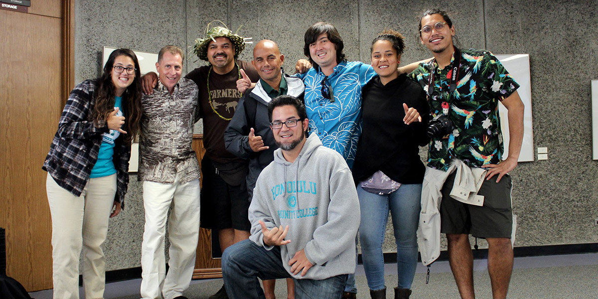 Honolulu CC delegation whose “Hahai nō ka Ua i ka Ululāʻau – Rain Always Follows the Forests” project