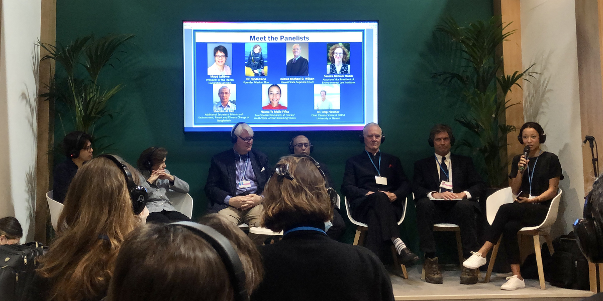 Naima Te Maile Fifita at COP26 Scotland