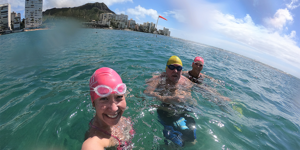 Jim Roumasset in ocean