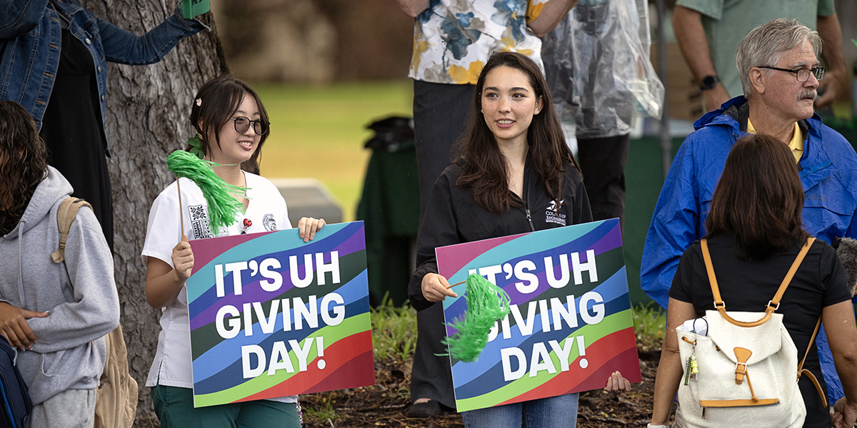 Student on Giving Day