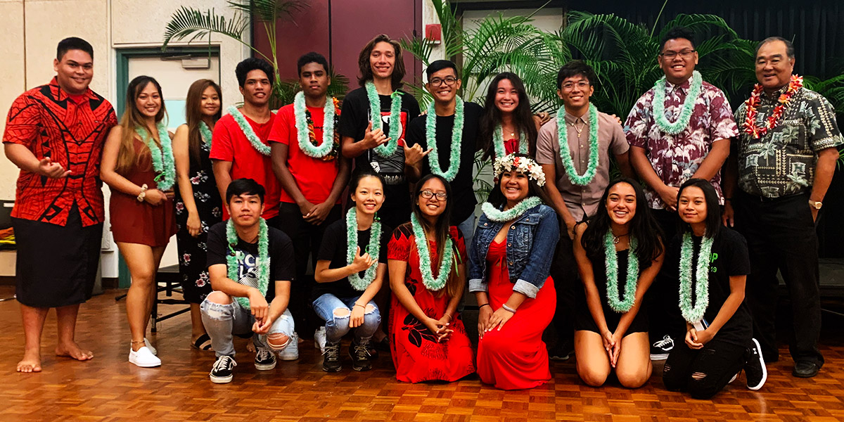 Denis Isono (far right) with the CPB Foundation Rising Scholars