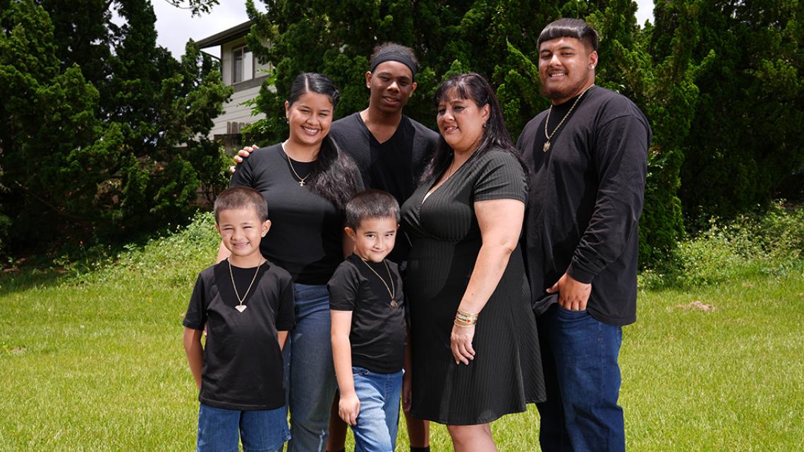 Hokulani Garcia and family