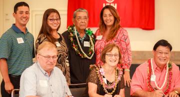 The Segawa Family and UHH Chancellor Don Straney