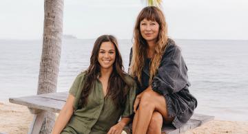 Larissa Nordyke, left, and Jennifer Binney