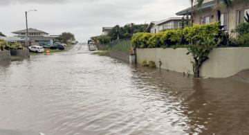 Flooded street