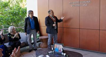 Dedication of the Barry and Virginia Weinman Lānai