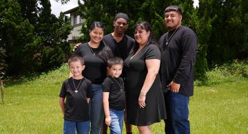 Hokulani Garcia and family