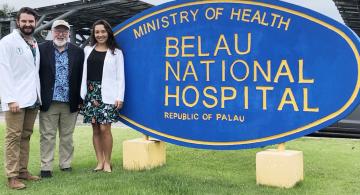 Tyler at Belau National Hospital in Palau