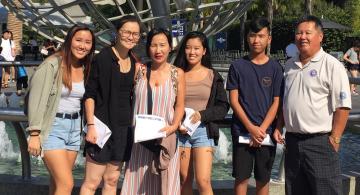 Victoria and her family